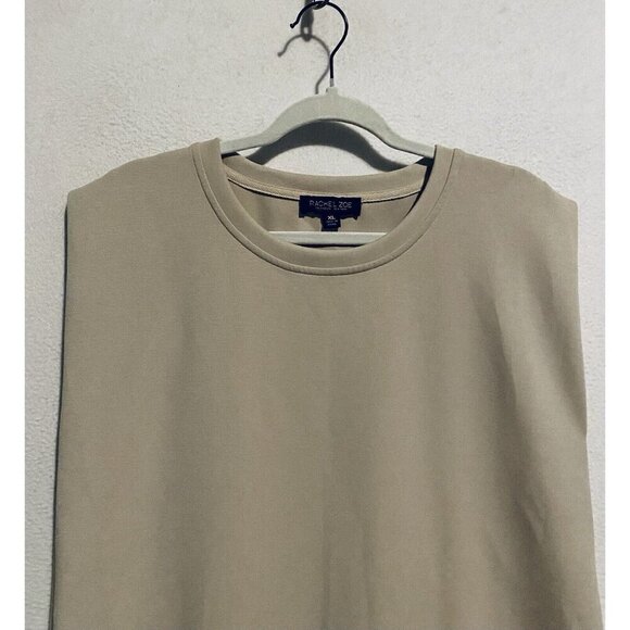 Rachel Zoe Dress Womens XL Beige Muscle Tank Mini Sleeveless Grunge Boxy Boho - Picture 2 of 7